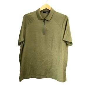 MURANO LIQUID LUXURY MENS GREEN SHORT SLEEVE 100% COTTON POLO SHIRT SIZE LARGE